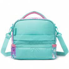 1pc Simple Classic Crossbody Bag Large Capacity For Daily Use Cartoon Printing Thermal Insulation Lunch Bag Kids Lunch Box Bag New Arrival-Buckles (Clear Or Lunch Bag Colour) Randomly Available - Crossbody Bag - View 9