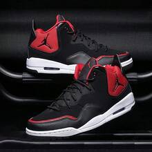 Nike Giày bóng rổ nam Air Jordan, kiểu dáng thường ngày, giảm sốc và bền bỉ, thời trang và chất lượng cao. - màu đen - Xem 8