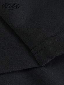 女士性感黑色蕾丝吊带露背长裙，不对称肩部设计，高开衩，时尚性感狂野修身复古风，适合夏季海滩、派对、音乐节、夜店、约会、情人节、狂欢节和新年等场合。 - 黑色 - 查看 4