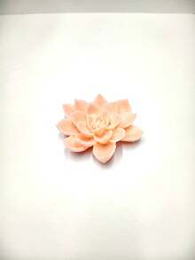 莲花硅胶模具，可用于制作蜡烛、香薰蜡烛、石膏、蛋糕、巧克力、糖果等。 - A-白色 - 查看 4