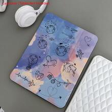 1 Piece Pastel Cloud Travel Doodle Protective Tablet Case Folio Table Case With Pen Holder Compatible With IPad 10.9/10.2/ Air 5th Gen/Pro11/10th/9.7/Air 2/ (7th Gen)/ (8th Gen)/ Air 4/5/ Pro 11/ 10th Generation 10.9-Inch 2022 Smart Case/ Air 13(M3 2025)/ Air 11(M3 2025)/ Air 11(M3 2025)/ 11(A16 2025)/Compatible With Galaxy Tab S10+/S9/A9,Compatible With Xiaomi5/5PR/6/6PRO/7/7PRO - Multicolor - View 9