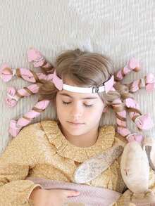 Women's Heated Hair Curler, Hammered Wave Curling Iron, Hair Styling Tool, Clip-On Heatless Curling Iron, Eight-Claw Big Wave Curling Iron, Easy-To-Use Sleeping Curling Tool, Freely Combinable, Soft Head Material, Includes Tools, Pine Wood Hammered Curling Iron. - A - View 7