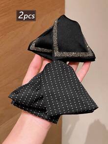 1/2pcs Women's Fashionable Full Rhinestone Fabric Polka Dot Hair Claw Clip, New Hair Claw For Updo Hairstyle, Stylish Convenient Accessory For Party, Beach, Dress, Daily Wear, Suitable As Valentine's Day Gift, Item! Summer Hair Accessories Beach Vacay Hair Clips,Holiday,Travel - Multicolor - View 13