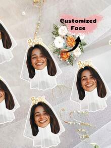 Sedotan Pesta Kustom, Potongan Wajah Kustom, Stiker Foto Wajah untuk Pesta Ulang Tahun, Pernikahan, Pesta Wisuda, Pesta Lajang, Pesta Perayaan, Dekorasi yang Dipersonalisasi, Dekorasi Pesta Lajang - MultiWarna - View 6