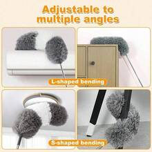 Chổi phủi bụi có thể kéo dài, chổi phủi bụi sợi siêu mịn với đầu bàn chải mềm - Dụng cụ vệ sinh có thể tái sử dụng và giặt được, chổi phủi bụi, chổi phủi bụi mềm, chổi phủi bụi quạt trần có thể tái sử dụng và giặt được, không cần pin, thích hợp cho trần nhà cao, đồ nội thất, ô tô, dụng cụ vệ sinh, phòng khách, phòng ngủ, nhà bếp, vệ sinh xe hơi, dụng cụ làm sạch - Nhiều màu - Xem 8