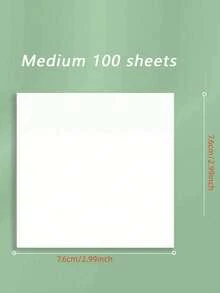 100pcs Transparent Posted It Sticky Notebook, Notepad, Diary, Student Stationery, Office Supplies, Back-To-School Essentials - Clear - View 14