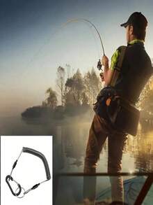 Dây đeo chống thất lạc bền chắc, dây chun co giãn có thể thu gọn, dây giữ an toàn có lò xo, phụ kiện móc chìa khóa - A - Xem 5