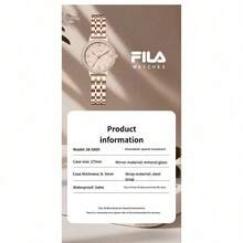 FILA Women Luxury Quartz Watch, Crystal Starry Dial, Pearl & Steel Strap 2-In-1 Set, Waterproof, Elegant Gift Box For Wedding Party - one-size - View 8