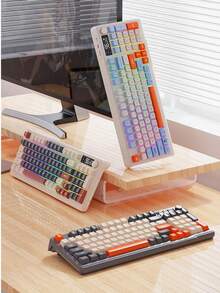 M96 无线蓝牙双模机械键盘，带 PBT 键帽、显示屏和旋钮，游戏键盘 - 查看 2