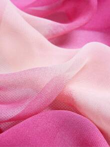 1pc Spring & Autumn Chiffon Ombre Scarf, Lightweight Versatile Small Long Shawl For Women, Suitable For Square Dance,Beach,Holiday,Accessories,Travel Essential - Gouache - View 3