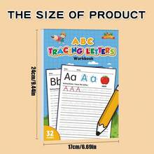 A-Z Letter Practice Notebook, Including Writing Practice, Reusable Calligraphy Notebook And Magic Practice Book, Suitable For Students, Stationery, Learning Supplies, Ideal Gift For Back To School, Christmas, Learning Rewards, Holidays Or Birthdays - Multicolor - View 12