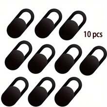 Solid Color Black Alloy Lens Protector 6pcs/10pcs Metal Camera Lens Cover Phone Computer Privacy Protection Cover Photography Webcam Privacy Shield Mother's Day Gift - Multicolor - View 10
