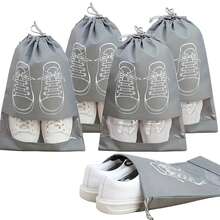 20pcs Non-Woven Fabric Shoe Bags, Portable Travel Shoe Bags With Drawstring, Unisex, Travel Accessories, Shoe Storage Bags, Suitable For Storing Shoes In Stores, 5/10/15/20pcs - Multicolor - View 1