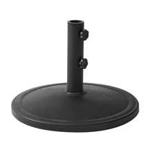 Outdoor 26lb Steel Round Umbrella Base, Black Finish - 26 Lb - View 1