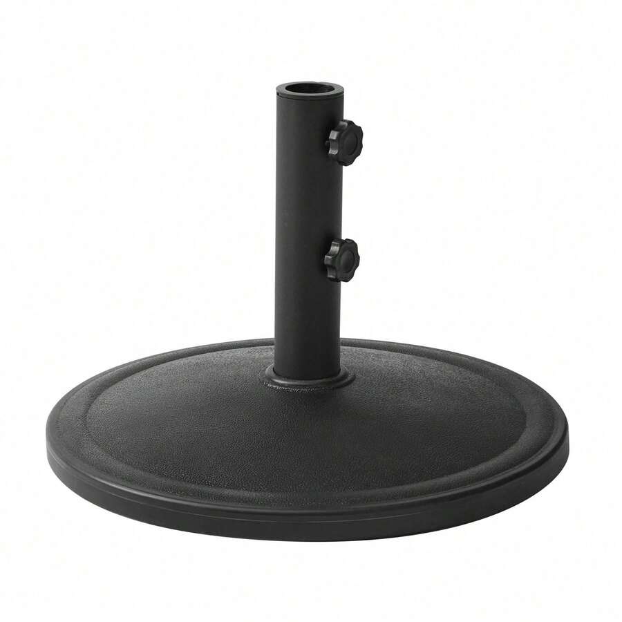 Outdoor 26lb Steel Round Umbrella Base, Black Finish - 26 Lb - View 1