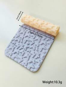 High Precision Pottery Textured Rolling Pin - Durable Plastic Handcraft Mold, Suitable For DIY Jewelry Making And Art Design, Soft Clay Texture Tool With Fine Patterns, Ideal For Unique Handmade, Decorative Earrings | Textured Craft Surface, Jewelry Making Supplies - Texture Roller - View 15