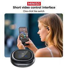 MINISO MS203 – Lightweight Headphones With Open AI Translation, 6.0-Inch Touchscreen, Support For 134 Languages, ENC Noise Cancellation During Calls And High-Quality HiFi Sound Thanks To An Integrated Microphone. - 紫色 - 查看 2