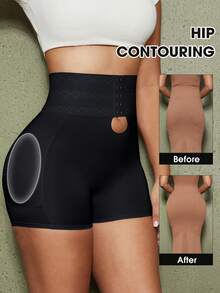 Women's Butt Lifting Shapewear Shorts, Removable Padded Buttocks, Enhances Curves And Lifts Buttocks - Black - View 6