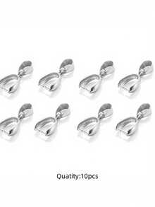 18K金10件套吊坠/5件套吊坠夹扣、搭扣和挂钩，用于制作您自己的项链首饰 - 彩色 - 查看 12