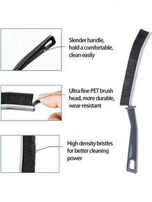 3/1pc Stiff Bristle Gap Cleaning Brush, Deep Cleaning Brush For Small Spaces, Bathroom Gaps, Sink Gaps, Window Gaps, Tiles And Faucets, Kitchen Supplies, Multi-Functional Gap Cleaning Brush Tool For Home, Bathroom, Kitchen, Narrow Corners - Multiple Styles - View 9