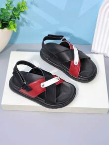 1 Pair Toddler Summer Casual Beach Sandals, Suitable For Baby Daily Wear - Red - View 4