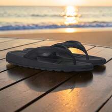 Women's Orthopedic Flip-Flops, Black, Anatomical, Non-Slip, Comfortable - 黑色融合 - 查看 10