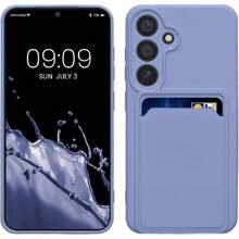 Funda Billetera Compatible con Samsung Galaxy S24 Funda con Tarjetero - Carcasa Cartera Protectora con Espacio para Tarjeta - Lila,43350131 - Lila Púrpura - Ver 1