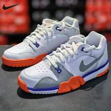 Nike Men's Air Cross Trainer Stylish Simple Sporty Casual Sneakers - White/Gray - View 8