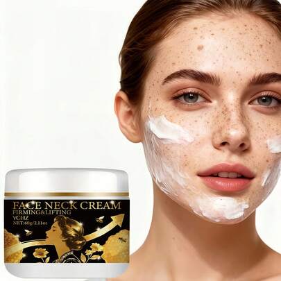 YCHZ亮白霜 | 烟酰胺、维生素C、透明质酸、维生素E、甘油 | 保湿、香氛、蜂毒紧致霜，适合所有肤质，淡化老年斑、淡化黑斑、淡化细纹，均匀肤色，干性肌肤护理 - 60克