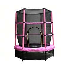 Trampolín Brincolin Infantil 1.4m com Red - Blanco - Ver 4