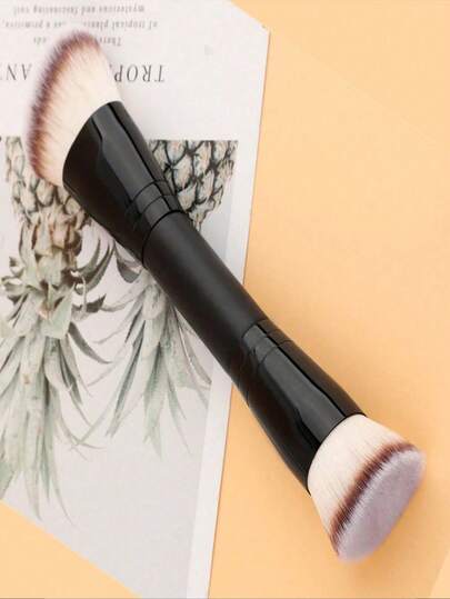 2-In-1 Makeup Brushes - Angled Contour Brush And Flat Top Foundation Brush, Suitable For BB Cream, Liquid Foundation, Seamless Blending, Shading And Contouring (Professional Makeup Brush Set) Foundation Brush, Concealer Brush, Blush Brush, Contour Brush, Blush Brush, Highlighter Brush, Powder Brush, Foundation Brush, Blush Brush, Gift