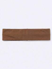 3条/套 女孩纯色弹力瑜伽头带，舒适透气，适合运动、瑜伽、洗脸、化妆、戴眼罩、户外活动、派对、上学、大学、秋冬季节佩戴，是女孩度假装扮的理想选择，优雅的女孩头巾，柔软舒适。 - 彩色 - 查看 5
