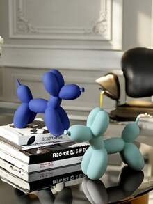 Ins Balloon Dog Resin Decor, Cute Mini Dog Desktop Decoration, Ideal Gift For Christmas, Valentine's Day, New Year And Friends - Multicolor - View 5