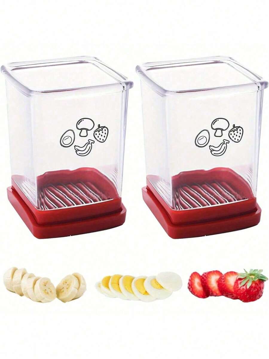 Dụng cụ cắt trái cây dạng cốc - 1 chiếc - Dùng để cắt phô mai, cắt trứng và dâu tây bằng thép không gỉ, cắt rau củ và chuối nhanh chóng, cắt đều, trình bày đẹp mắt, dụng cụ nhà bếp sáng tạo. - Nhiều màu - Xem 1