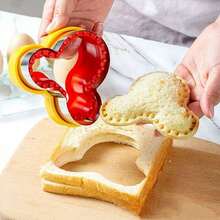 1pc Reusable Stainless Steel Sandwich Mold In Dinosaur, Star, Bear Shapes, Suitable For Breakfast And Lunch Sandwich Maker And Cutter - Multicolor - View 5
