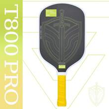 T800PRO Carbon Fiber Pickleball Paddle, Rough Matte Surface For Better Ball Spin, Hot-Pressed Unibody Construction, 16mm Thick, Power Control Balanced Pickleball Paddle - Multicolor - View 8