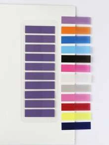 12-Color PET Candy-Colored Translucent Notes Mislabeled Index Post Student Office Special Note Post - one-size - View 9