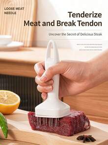 Ablandador de carne de acero inoxidable, herramienta de ablandamiento rápido para parrilla al aire libre - Ablandador de carne de acero inoxidable - Ver 6