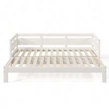 Daybed, Extendable Bed, Solid Pine, With Second Sleeping Option And Slatted Base, Heart-Shaped Bed, White - 90*190cm - View 9