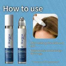 0. 85oz Scalp Roll-On Essence Reasonable , Contains Rosemary And Ginger, Hair And Scalp Massage Care, Moisturizes Hair Roots,, Smooth, Shiny, Strengthens Hair, Nourishes& Smooths Hair A Fuller Look. , Scalp Care, Scalp Oil, Scalp, Hair Strengthening, Scalp Nourishment, Travelfriendly Size, Easy Application Formula, Care, Smooth Scalp Solution, Scalp Moisturizer, Serum, Men And Women, Daily Hair Routine - 頭髮循環滾輪 - 查看 5