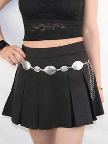 Chain Belts Retro Design Accessories Versatile Dress New Summer Antique High-End Belt - 銀色 - 查看 6