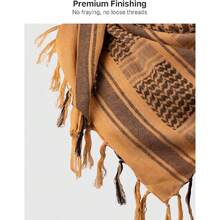 - Military Shemagh Tactical Desert Keffiyeh Scarf For Head And Neck, Arabic Scarf With Tassel 43 X 43 Inches, 43370232 - Light Grey - View 5