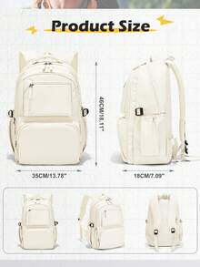 Lightweight Water-Resistant Nylon Backpack Large Capacity 15.6 Inch Laptop Bag Travel Backpack Business School Bag For Men Women Students - Multicolor - View 9