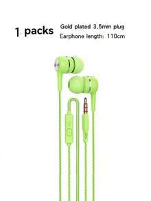 4/8个装 3.5mm 有线耳机，带麦克风，防噪音入耳式耳机，强劲低音，高清音质，兼容智能手机、iPad、MP3 等多种设备 - 彩色 - 查看 20