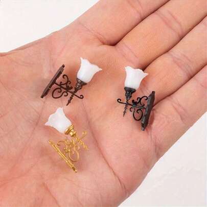 Moss Micro-Landscape Decor Lamp, For Architecture Diorama Model Wall Lamp Material, No Power Supply, Pure Decoration, Suitable For Model House Scenes, Mini Home Decor - Living Room, Bedroom, Office, Ideal Choice For Collectors And Miniature Model Enthusiasts, Retro Details, Exquisite Craftsmanship, DIY Handmade