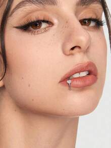 时尚粘贴式假唇钉套装 - 无需穿孔的唇环眉钉面部穿孔饰品 - 貼紙鼻環套裝 - 查看 4