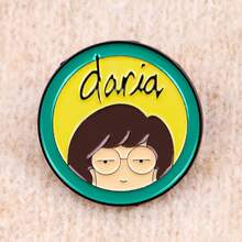 Cute Cartoon Girls Enamel Pins Funny Anime Figures Brooch Lapel Pin Badge On Backpack Clothing Accessories Fashion Jewelry Friends Gifts - Black - View 11