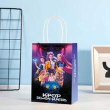 Cartoon Witch Hunting Team Gift Bag, Handheld Paper Bag For Women's Birthday, Jewelry, Clothing Packaging, Gift - Multicolor - View 8