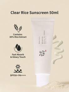 Beauty of Joseon 1件 50ml 亮白滋養米萃免卸妝防曬霜，含30%米萃取物，SPF50+ PA++++，快速吸收不油膩，適合所有膚質日常防曬 - 新清爽米素顏霜 50 ml - 查看 1