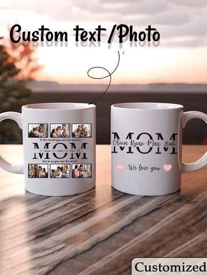 Caneca personalizada para mamãe, Caneca de café personalizada para o Dia das Mães, Caneca personalizável, Caneca para mamãe de primeira viagem, Presente para nova mamãe, Presente para o Dia das Mães, Presente para chá de bebê, Do bebê para a mamãe, Caneca de café para mamãe, Caneca "Eu te amo, mamãe", Presente fofo para mamãe, Caneca de café de cerâmica, Caneca para o Dia das Mães, Presente da filha para a mãe, Caneca "Melhor mamãe", Presente para a mamãe